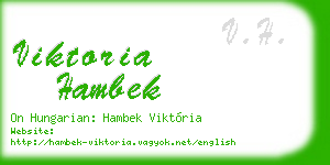 viktoria hambek business card